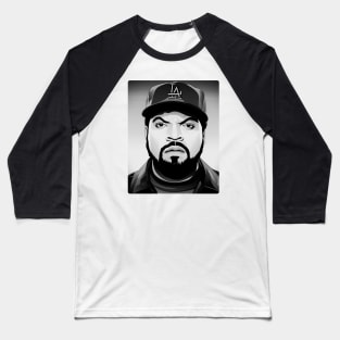 Ice Cube - Black & White Baseball T-Shirt